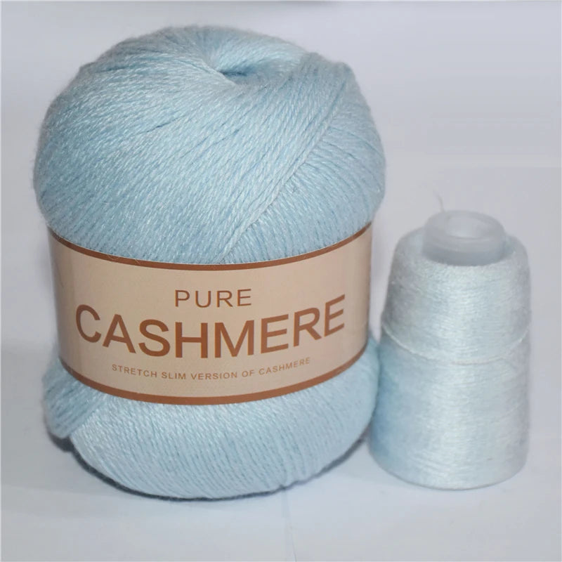 5 Pelotes de fil de Cashmere de Mongolie pour crochet 50gr x 5