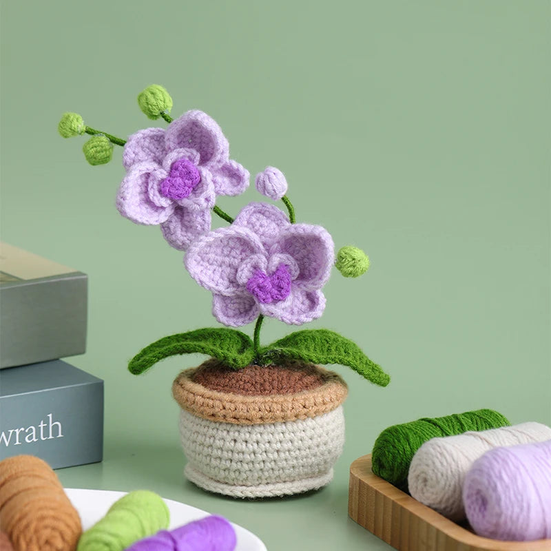 DIY Purple Orchid Crochet Kit