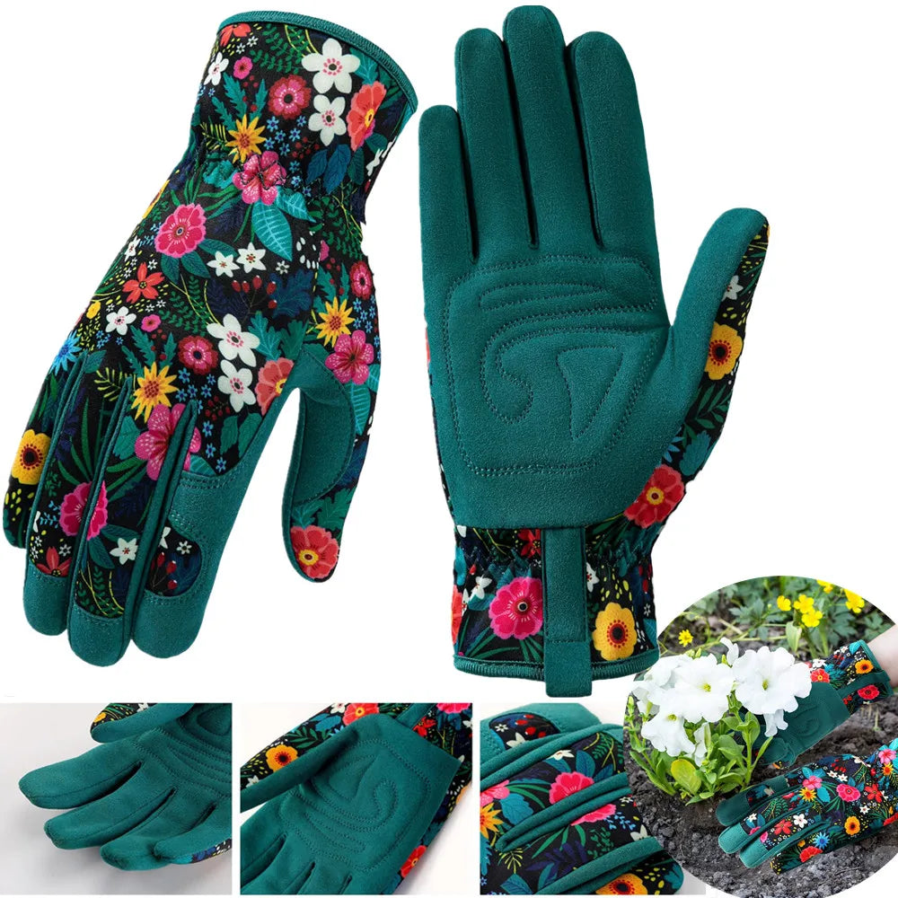 Guantes de jardinería para mujer - Flores