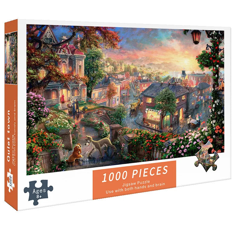 Puzzle de 1000 pièces La belle et le Clochard