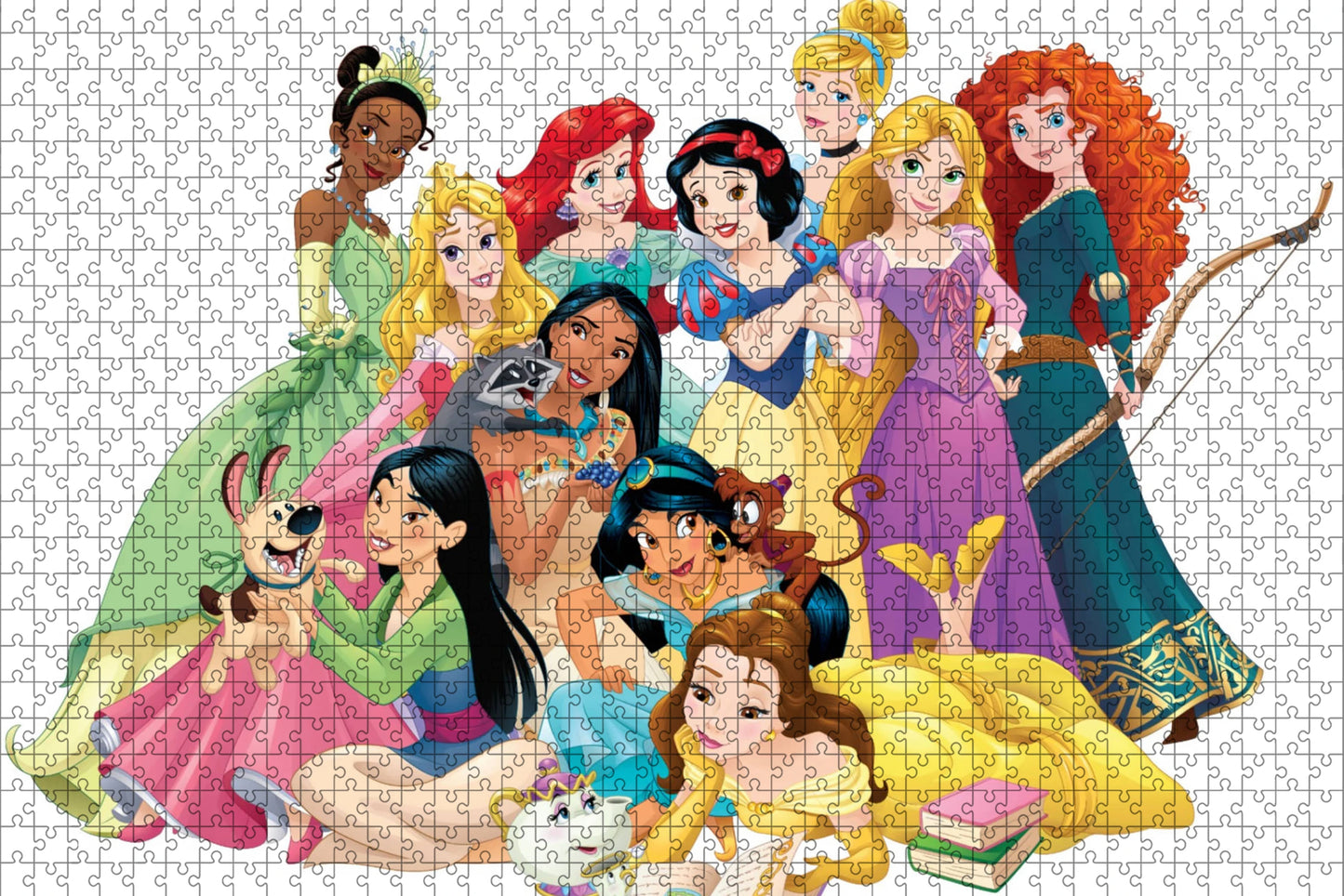 Rompecabezas de princesas Disney de 108/200/300/500/1000 piezas