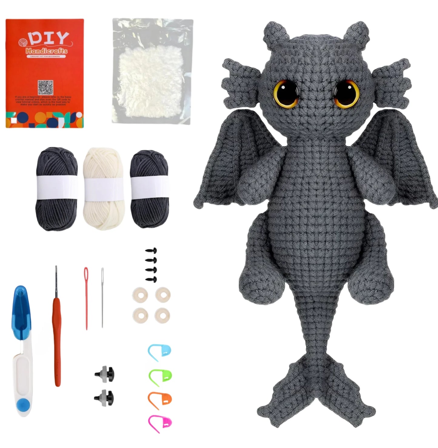 Kit de crochet para principiantes de dragón