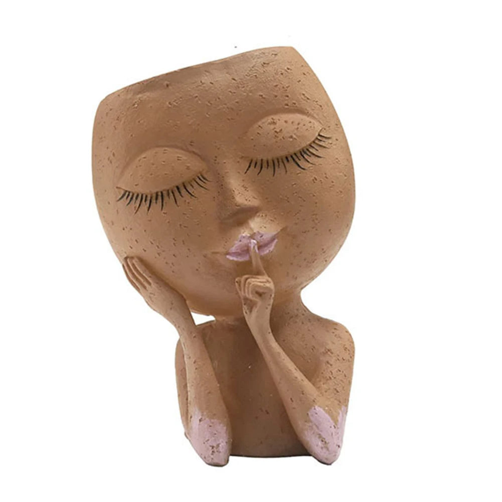 Little Girl Face Pot