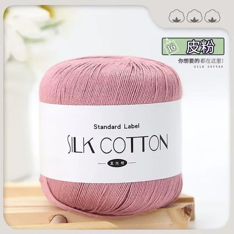 50g silk lace crochet yarn ball