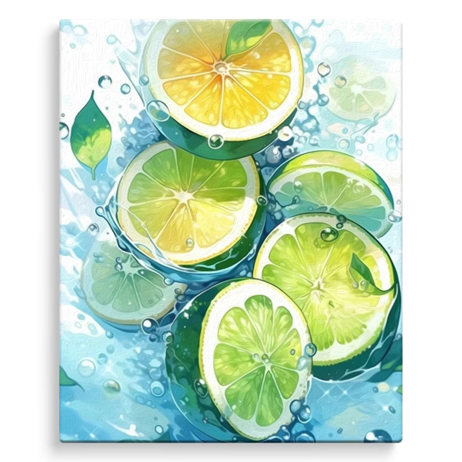 Peinture par numéros - Citron vert DIY