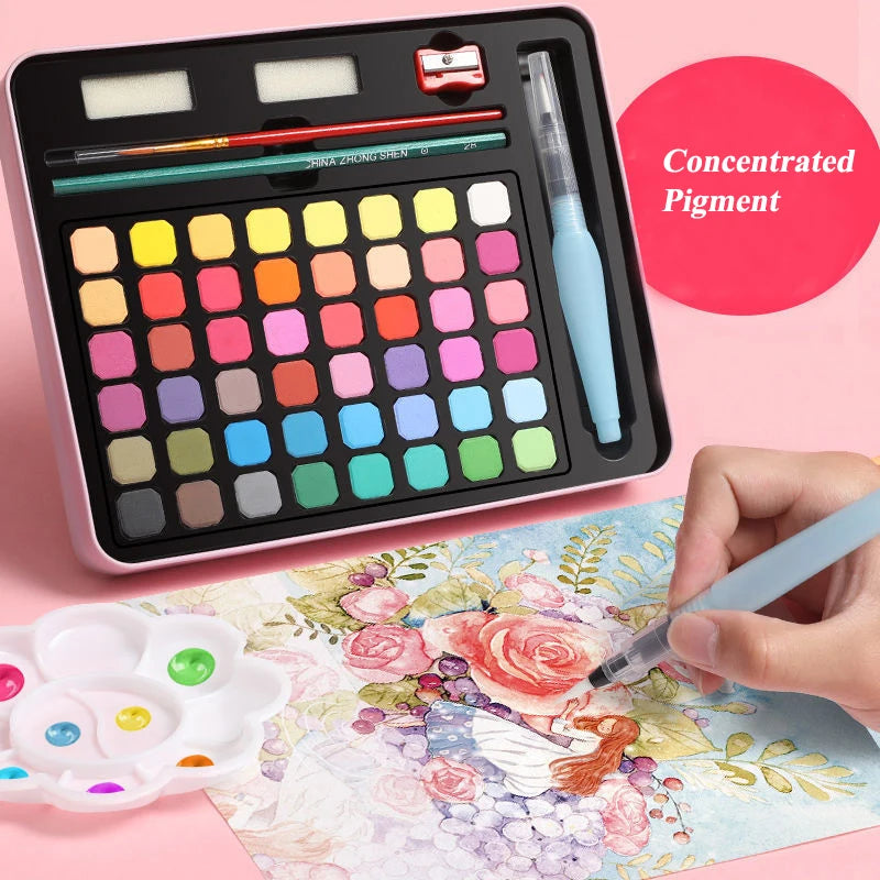Aquarelle solide 48 Couleurs
