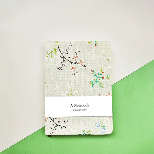 A6 or A5 notebooks, blank and lined sheets, hard cover