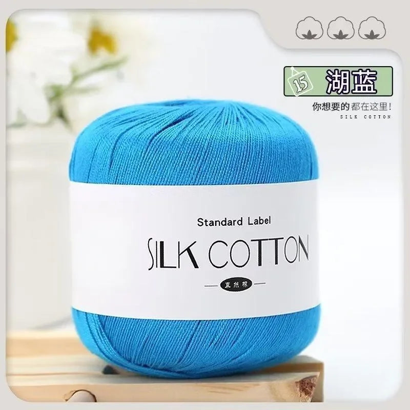 50g silk lace crochet yarn ball