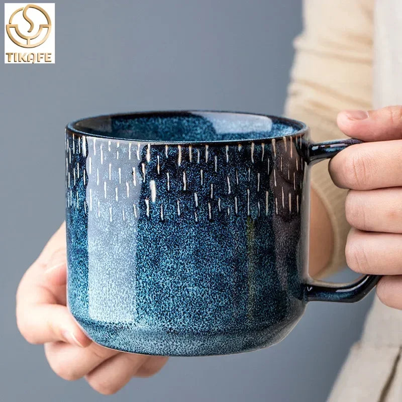 Tasse en céramique 400ML Bleue