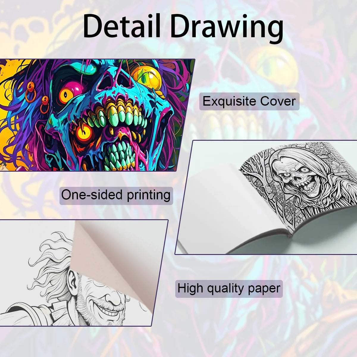 Livre de coloriage Horror Thriller pour adultes