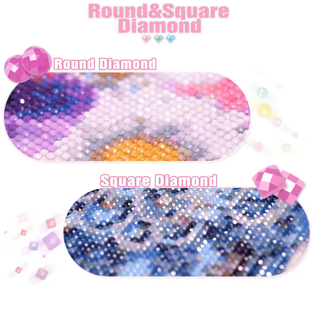 Peinture à diamants ciel de Noel étoilé