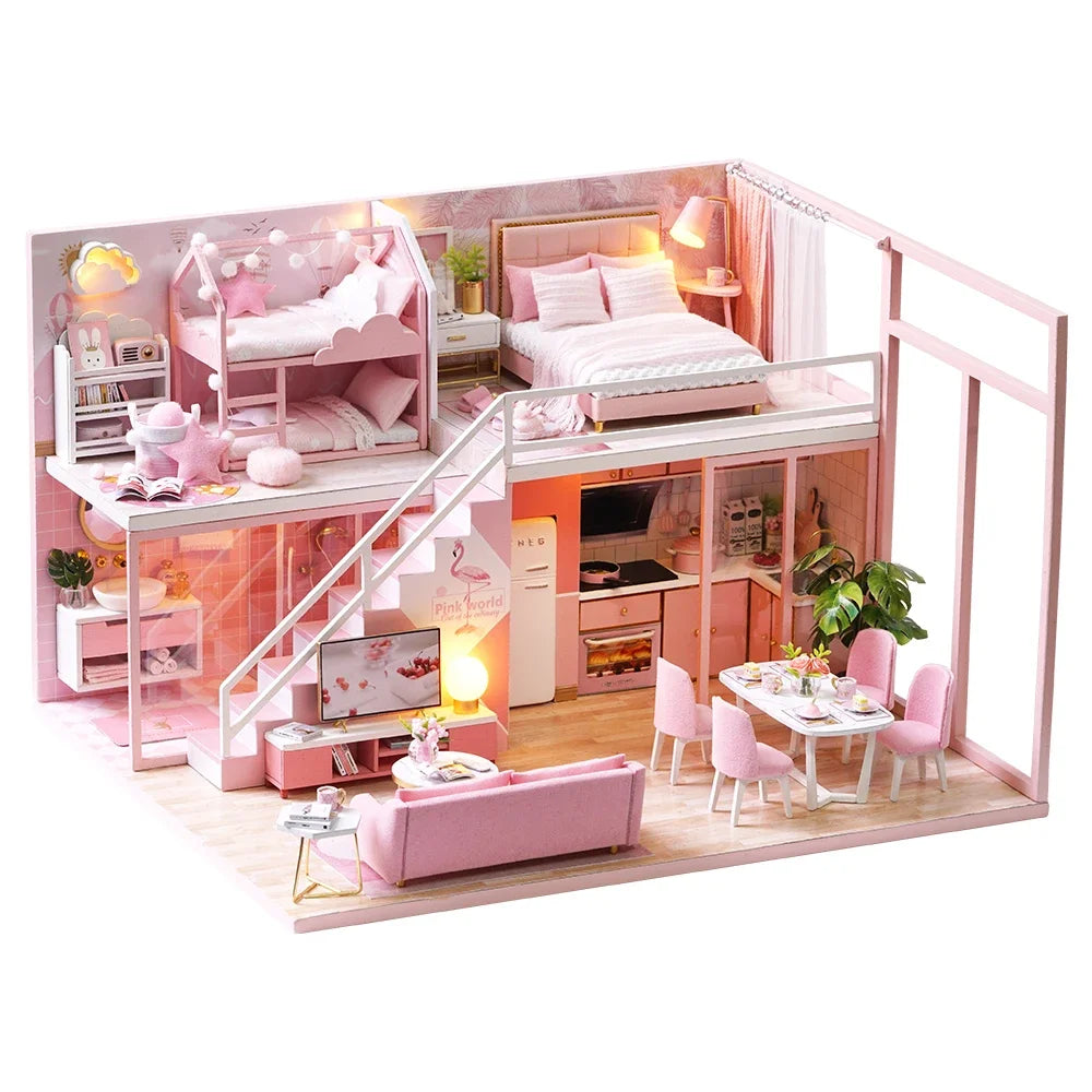 DIY Maquettes en  bois à assembler - maison de poupée _ Plusieurs modèles disponibles