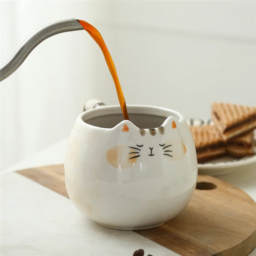 Cat Shaped Ceramic Mug