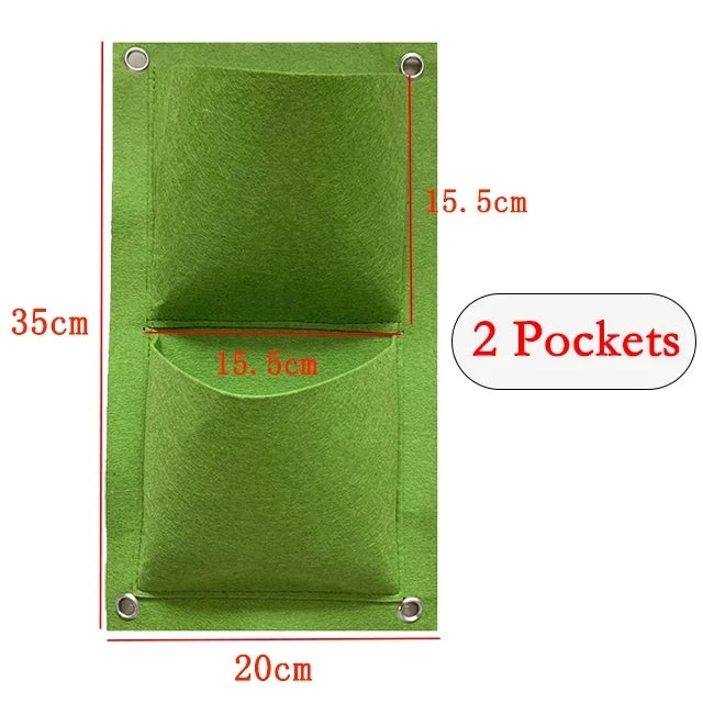 Sac de culture de plantes vertes, pochettes de grande taille, jardinière verticale de légumes de jardin, sacs de culture de fleurs, sac de jardinière de jardin