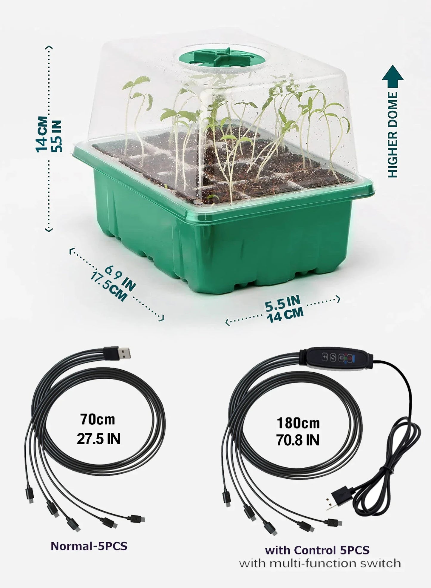 Mini Greenhouse for seedlings with lights