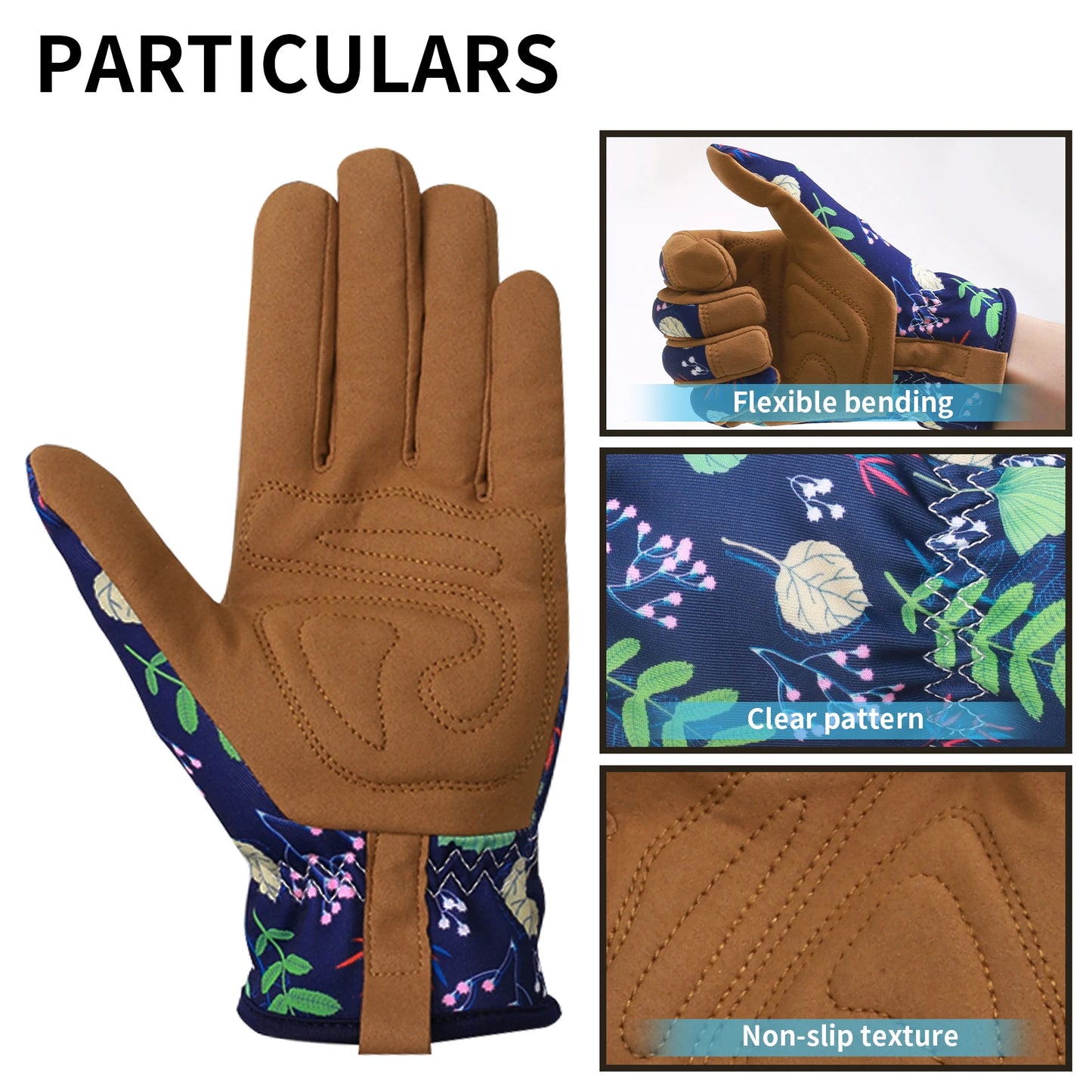 Gants de jardinage pour femme - Fleurs