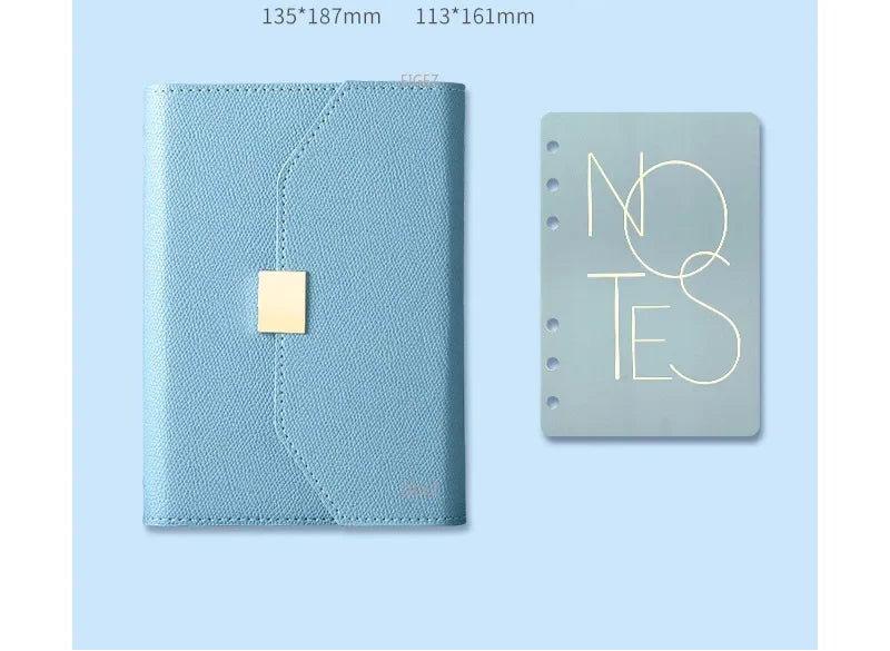 Refillable ring binder notebook