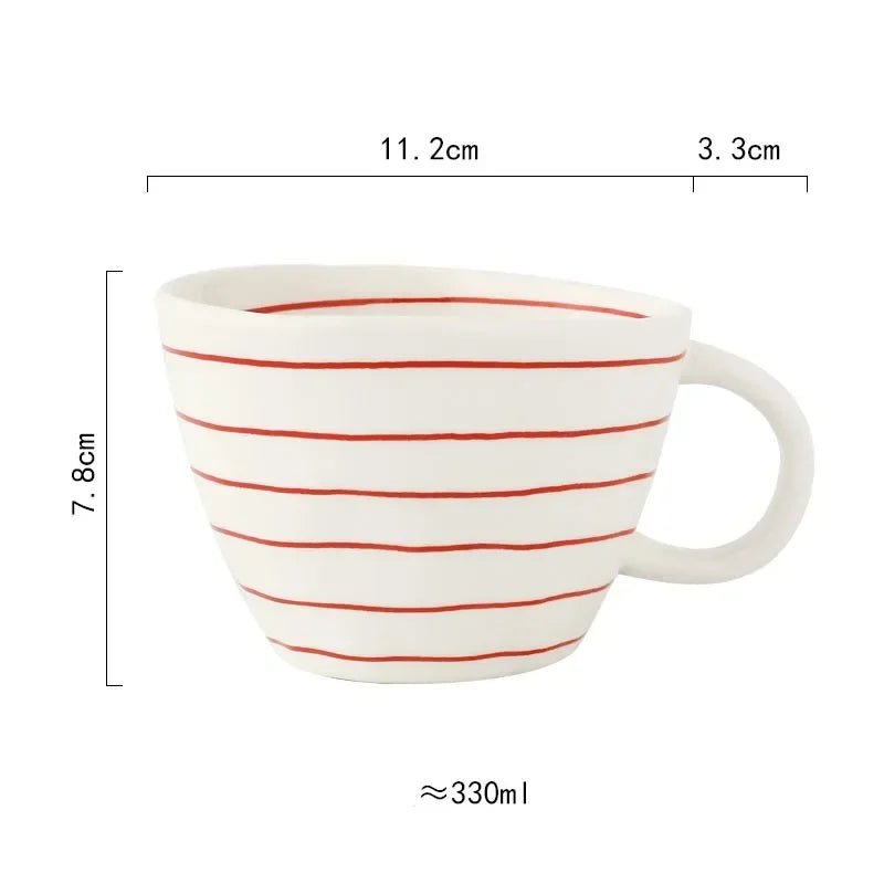 American style mug irregular geometry 100 or 330 ml