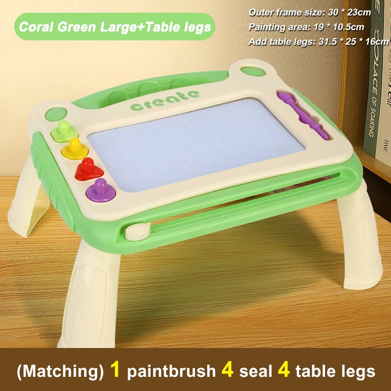 Magnetic drawing tablet for children