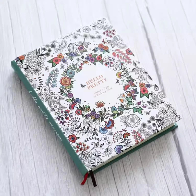 Beautiful notebook with illustrated pages Beautiful butterfly 292 pages