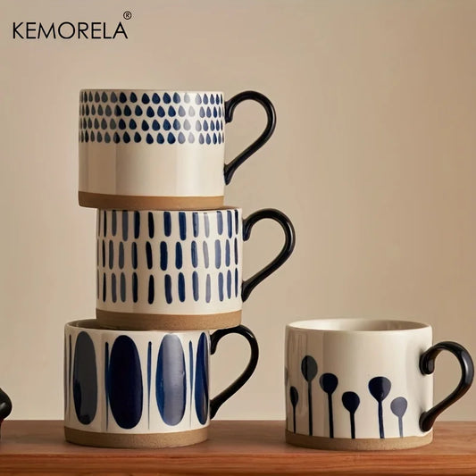 Tasse rétro de style nordique KEMORELA de 450ML