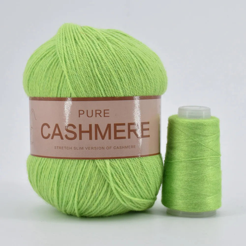 5 Pelotes de fil de Cashmere de Mongolie pour crochet 50gr x 5