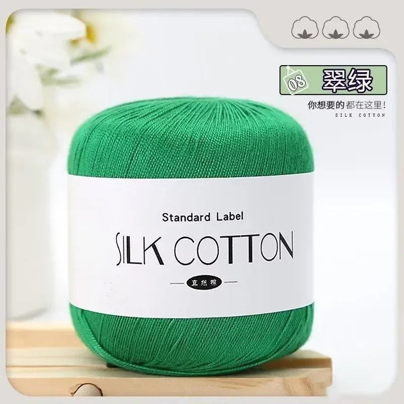 50g silk lace crochet yarn ball