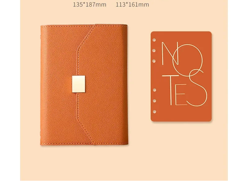 Refillable ring binder notebook