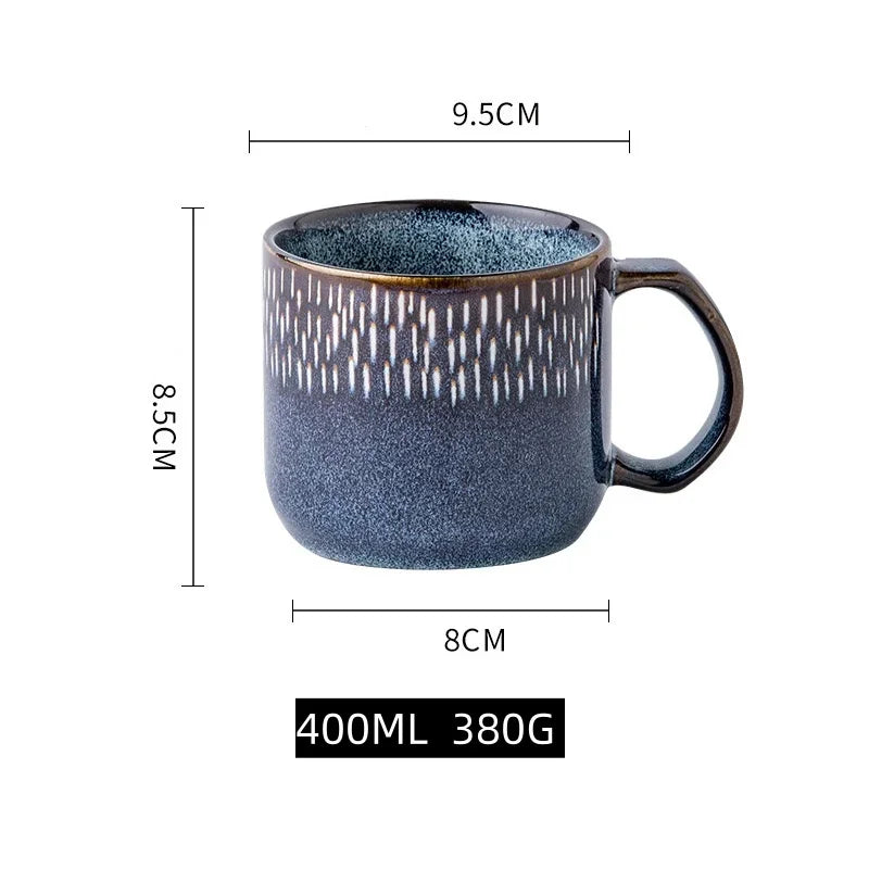 400ML Blue Ceramic Mug