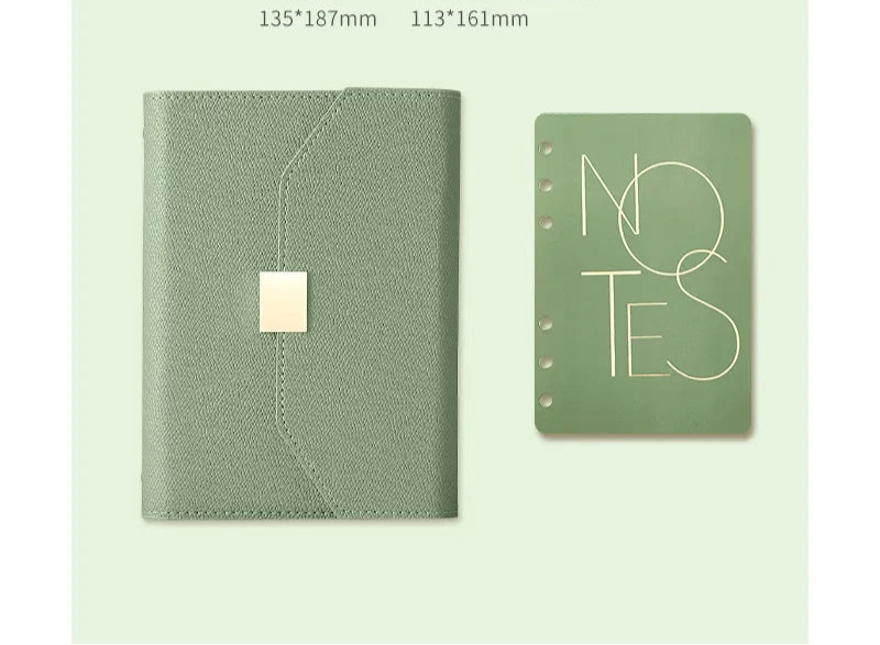 Refillable ring binder notebook