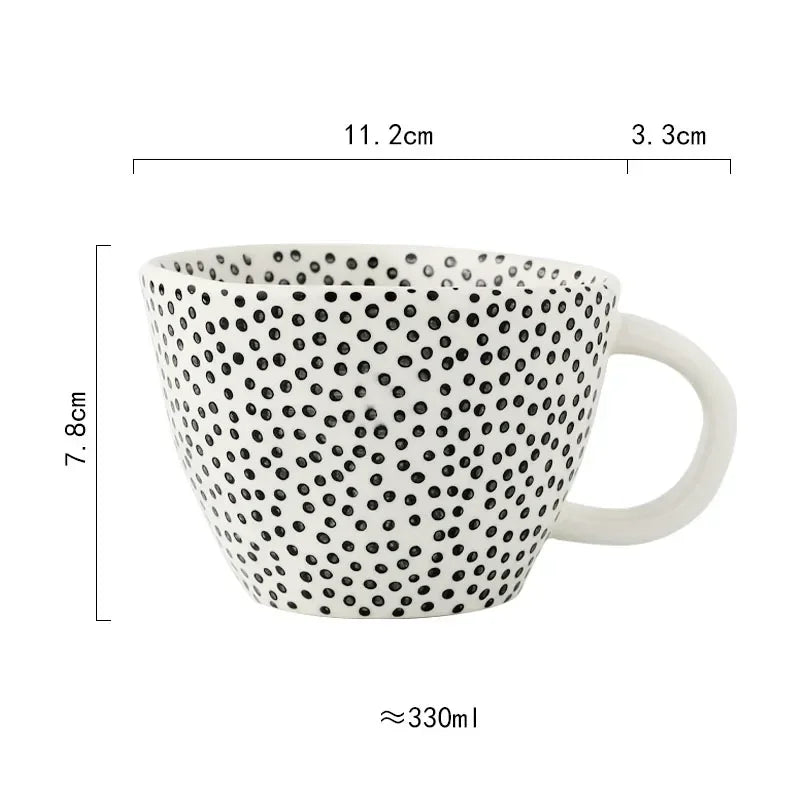 American style mug irregular geometry 100 or 330 ml