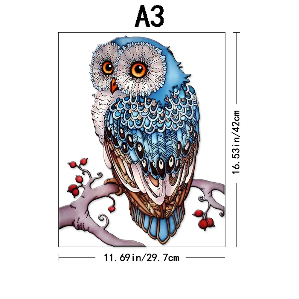 Wooden Puzzles for Adults Owls