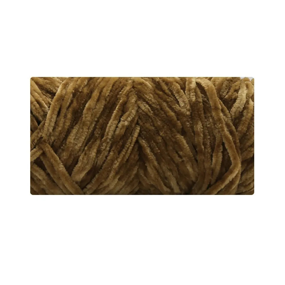 Lot de 6 pelotes en chenille gold velvet 100% Polyester 100gr x 6