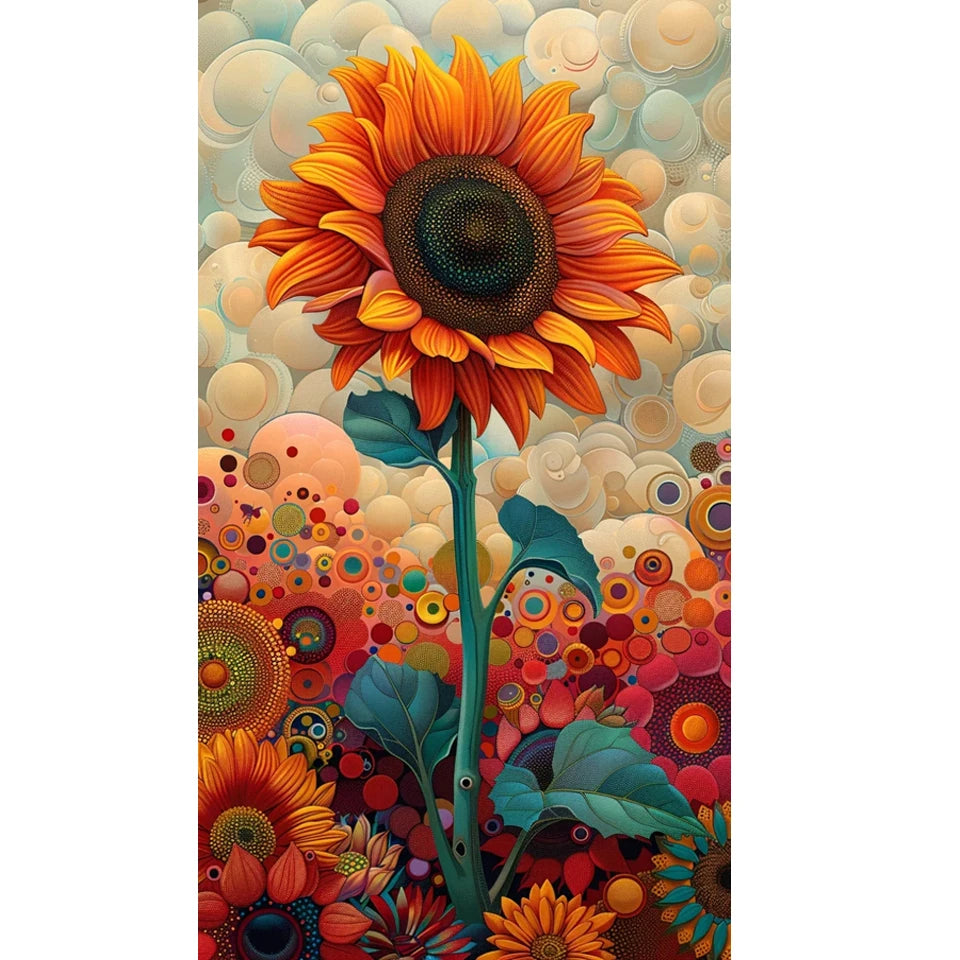 Diamond Painting Colorful Sunflowers