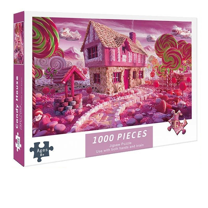 Puzzle de 1000 piezas para adultos Casa de dulces