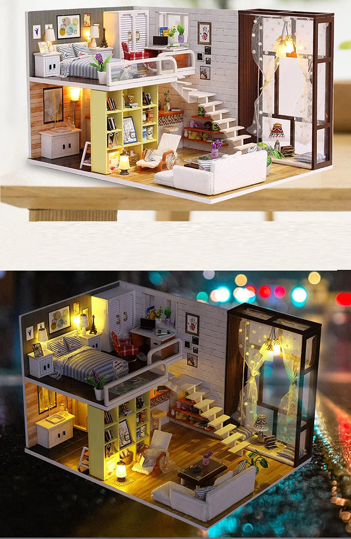 DIY Maquettes en  bois à assembler - maison de poupée _ Plusieurs modèles disponibles