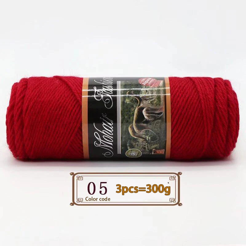 300gr de lana mohair diferentes colores