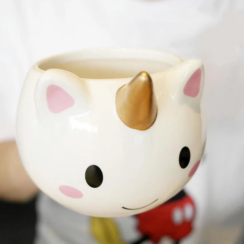 Cartoon Unicorn Mug for Kids