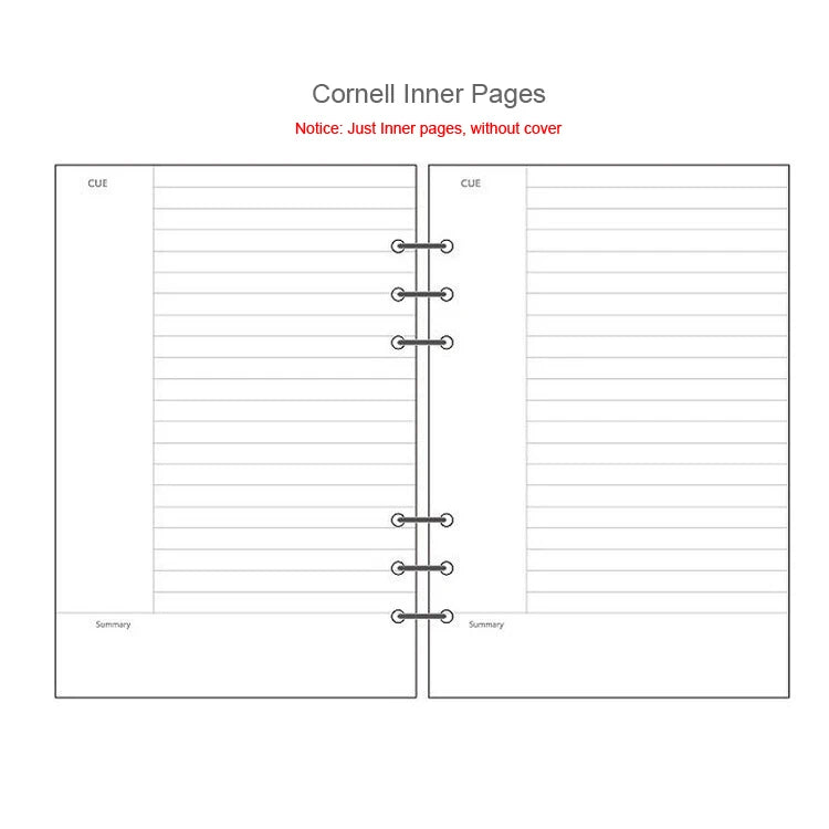 Refills of 45 sheets of A5 A6 A7 lined, dotted, to-do list and others