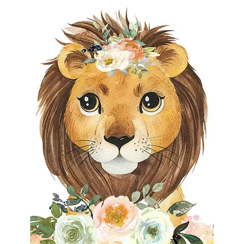 Animal paint by numbers for children