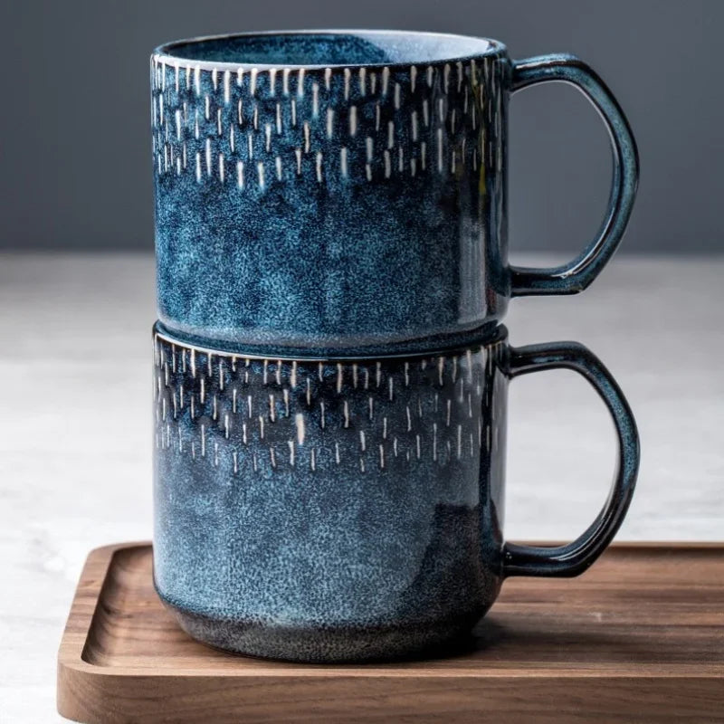 400ML Blue Ceramic Mug