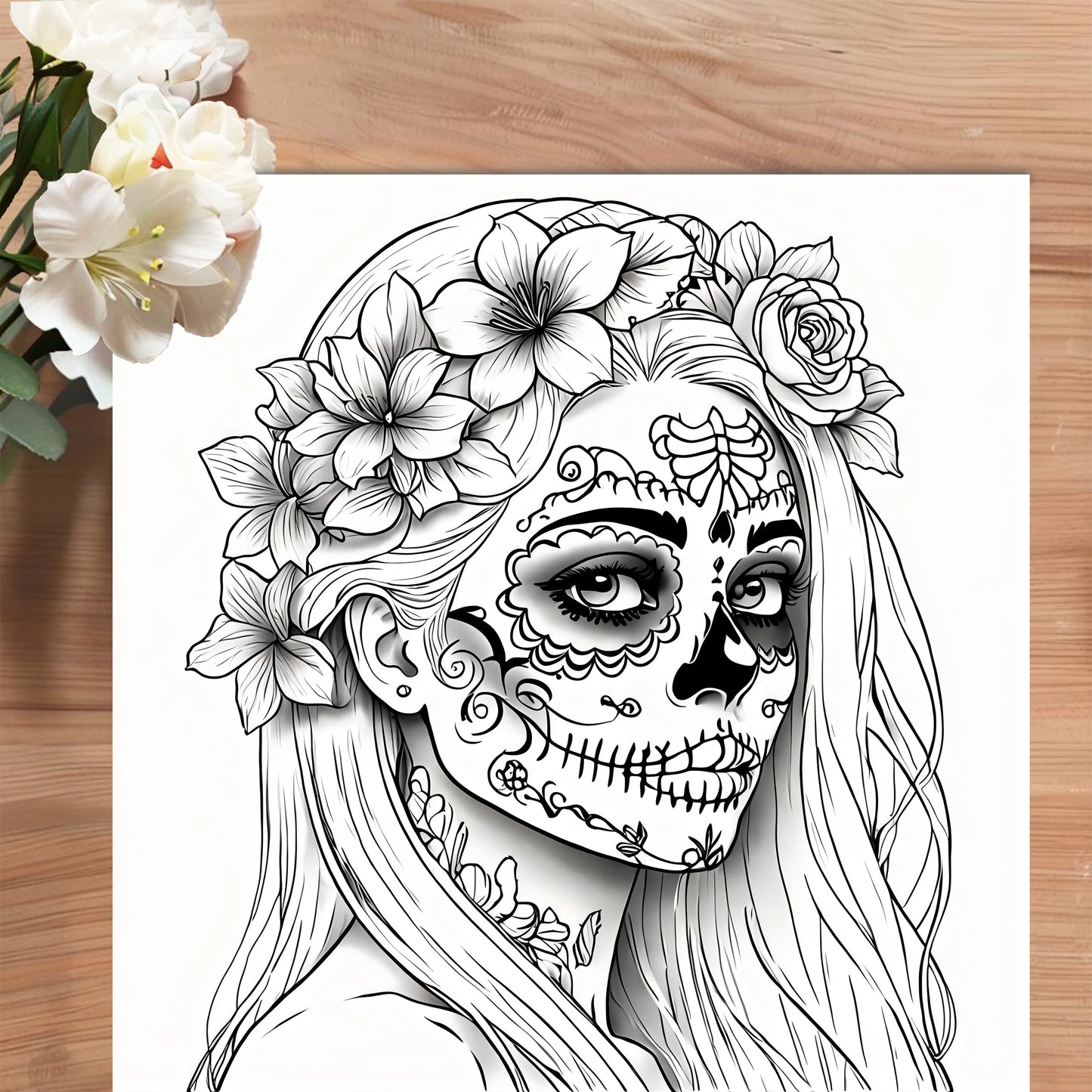 Livre de coloriage sur le thème de la nuit des morts