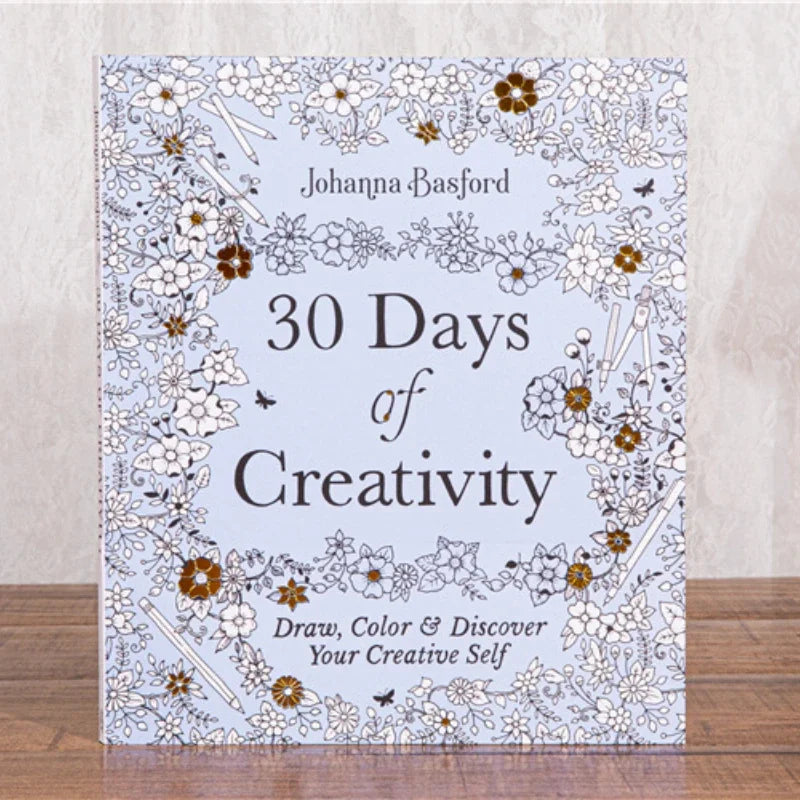 30 Days of Creativity Coloring and Activity Book for Adults