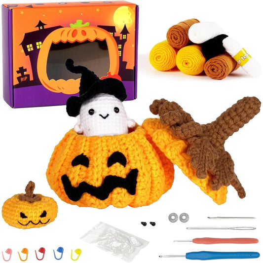 Kit de crochet pour débutants, décorations d'Halloween