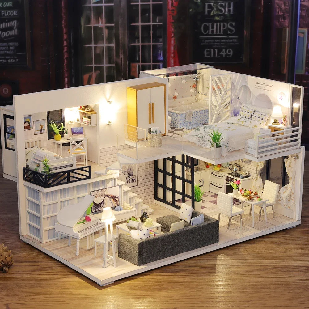 DIY Maquettes en  bois à assembler - maison de poupée _ Plusieurs modèles disponibles
