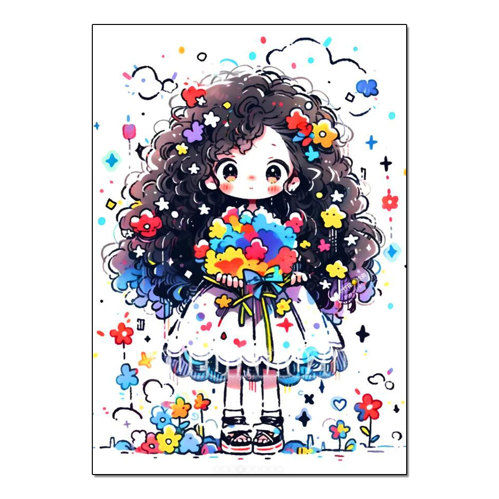 Peinture à diamants Kawaii Star Girl