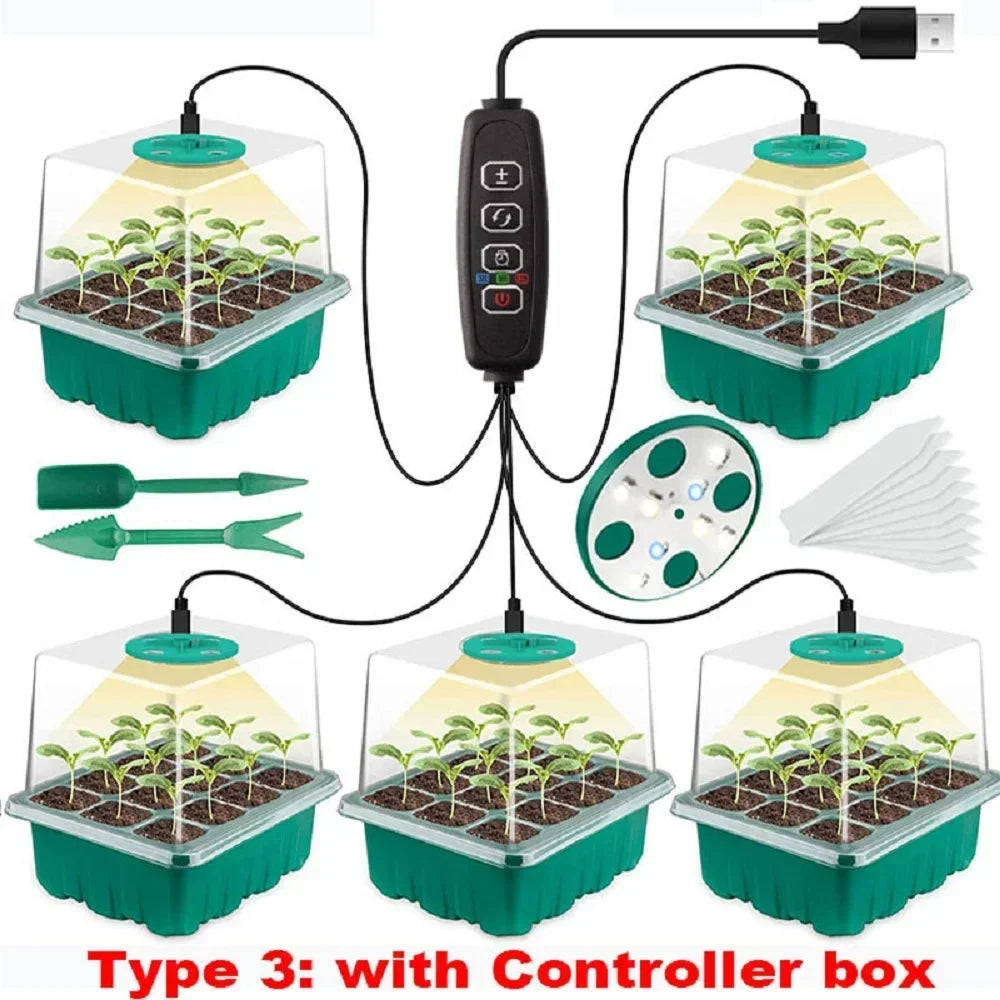 Mini Greenhouse for seedlings with lights