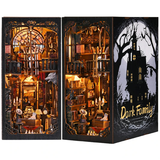 Kit de coin de livre famille Addams DIY