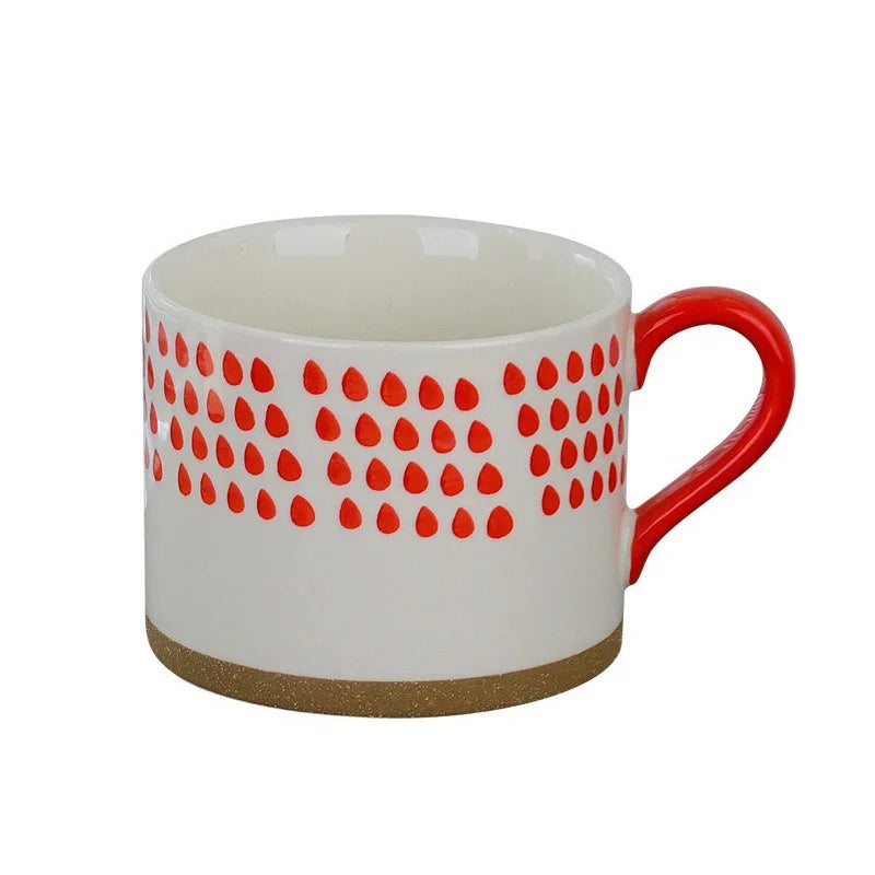 Tasse en céramique de style japonais Rouge