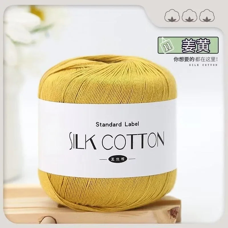 50g silk lace crochet yarn ball